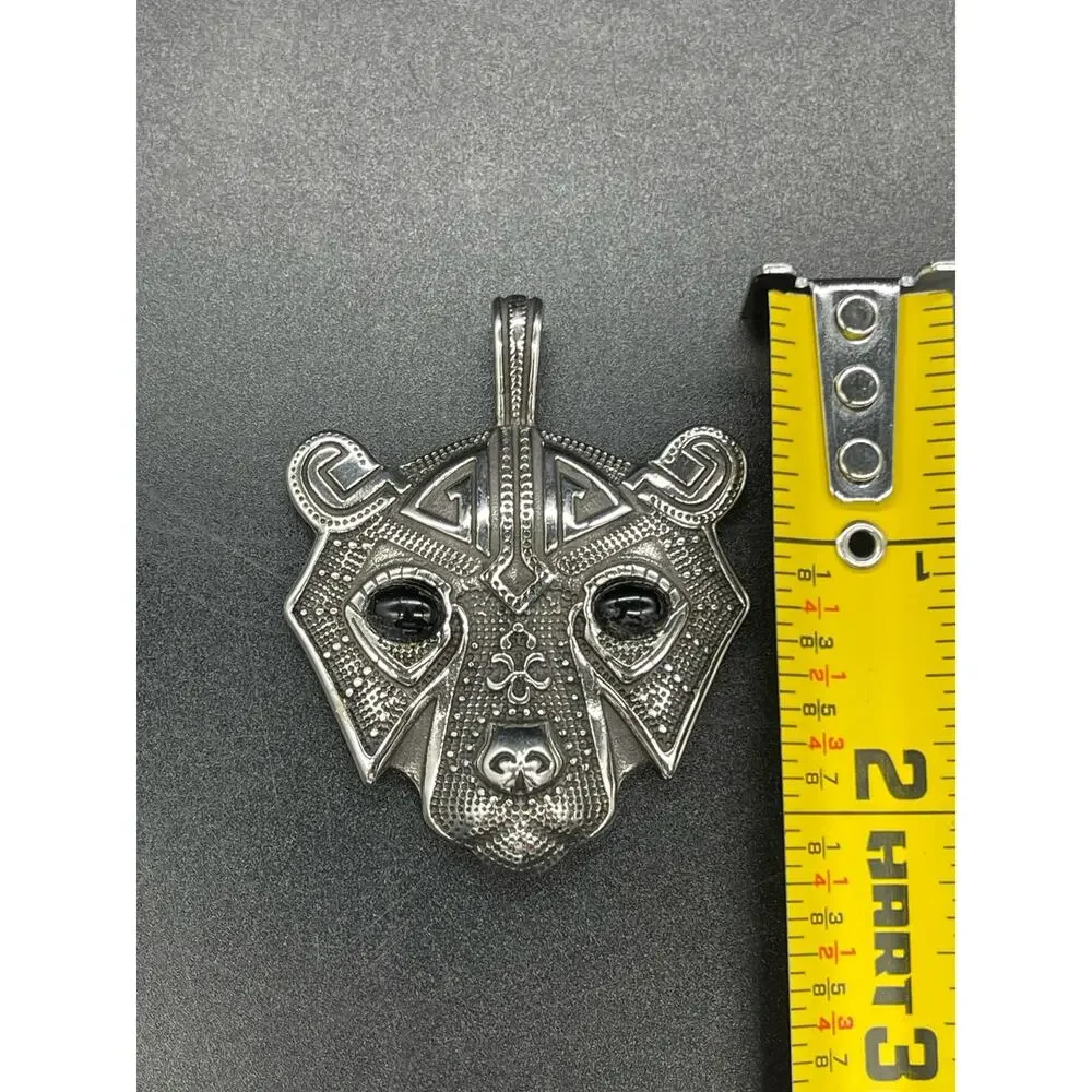 Viking Bear Head Gothic Men’s Pendant Stainless Steel